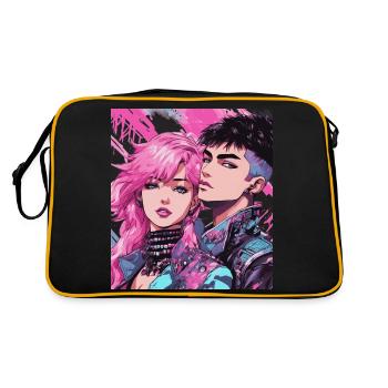 80s Fashion - Retro Bag - black/gold - Back