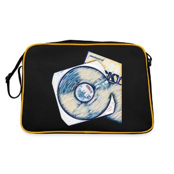 Vinyl record with cover - Retro Bag - black/gold - Back