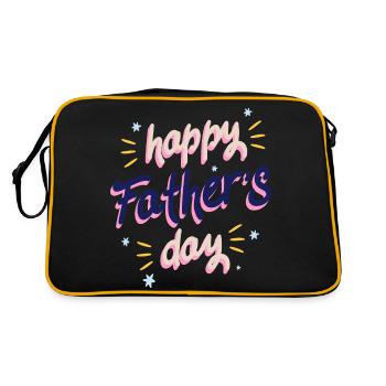Congratulations Dad - Retro Bag - black/gold - Back
