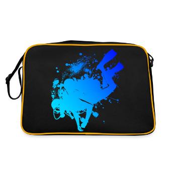 Free Dive Women's Men's Diving Diving Scuba Diving - Retro Bag - black/gold - Back