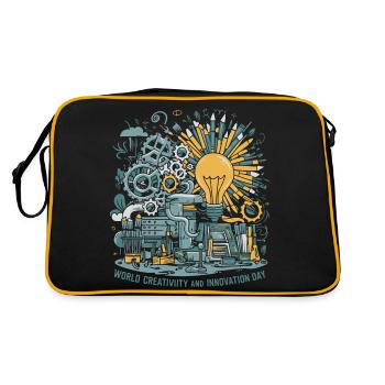 Journée mondiale de la créativité et de l’innovation - Sac Retro - noir/or - Dos