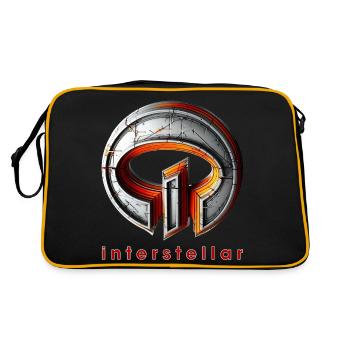interstellar symbol design von 74elements - Retro Tasche - Schwarz/Gold - Hinten