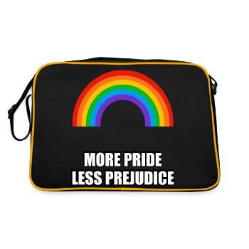 More Pride Less Prejudice - Retro Bag - black/gold - Back