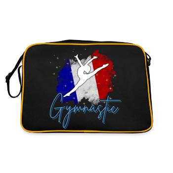 Gymnastique Francaise - French gymnastic sport - Sac Retro - noir/or - Dos