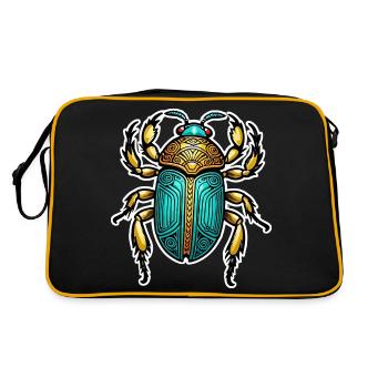 Scarabée Néo Traditionnel - Sac Retro - noir/or - Dos