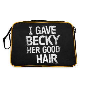 Fierté d’une coiffeuse – j’ai donné à Becky ses beaux cheveux - Sac Retro - noir/or - Dos
