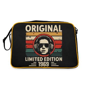 Original 1969 Retro Jubiläum 1969 Jahrgang 1969 - Retro Tasche - Schwarz/Gold - Hinten