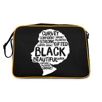 Black Woman - Retro Bag - black/gold - Back