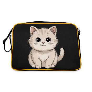 Chat persan - Sac Retro - noir/or - Dos