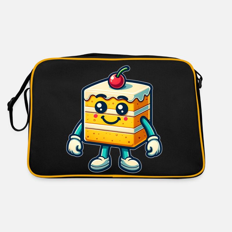 Happy cake - Retro Bag - black/gold