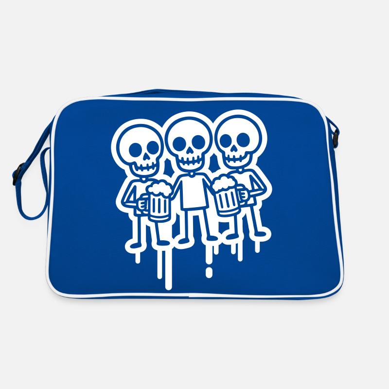 Party Crew Skeleton Beer Retro Bag