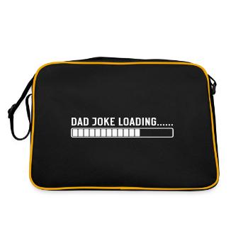 Dad Joke loading Be dad's shirt Gift idea - Retro Bag - black/gold - Back