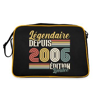 Légendaire Depuis 2006 - Sac Retro - noir/or - Dos