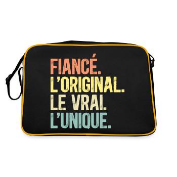 Fiancé L'Original Le Vrai L'Unique Homme Fiancé - Sac Retro - noir/or - Dos