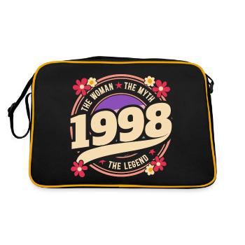 Femme 1998 La Légende 25 Ans Anniversaire - Sac Retro - noir/or - Dos