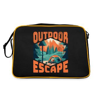Escapade en plein air - Sac Retro - noir/or - Dos