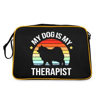 Therapy dog - Retro Bag - black/gold - Back