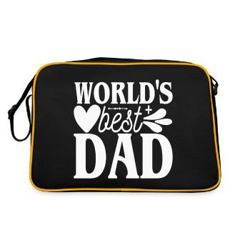 Le meilleur papa du monde - le meilleur papa du monde - - Sac Retro - noir/or - Dos