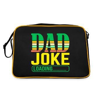 Dad Joke loading Be dad's shirt Gift idea - Retro Bag - black/gold - Back