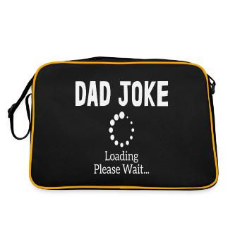 Dad Joke loading Be dad's shirt Gift idea - Retro Bag - black/gold - Back