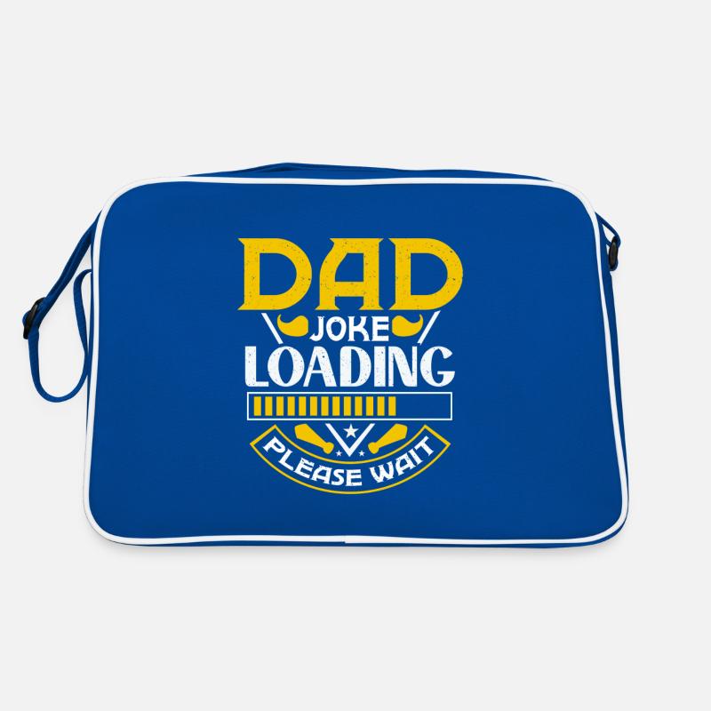 Papa Witz loading Sei Papas Shirt Geschenkidee Retro Tasche