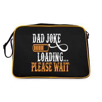 Dad Joke loading Be dad's shirt Gift idea - Retro Bag - black/gold - Back