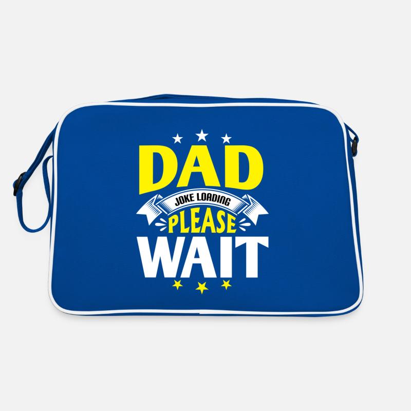 Papa Witz loading Sei Papas Shirt Geschenkidee Retro Tasche