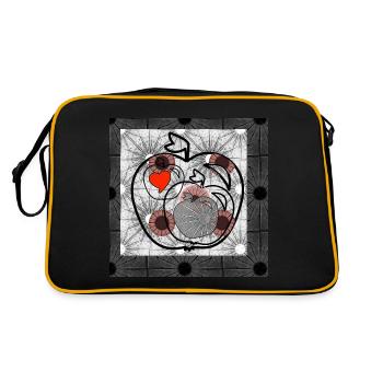 Apple X - Boutique WoW - 2023 - Sac Retro - noir/or - Dos