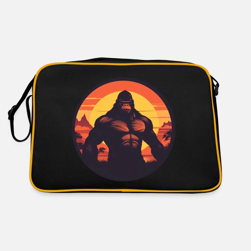 Conception forte de Gorilla Sunset Sac Retro