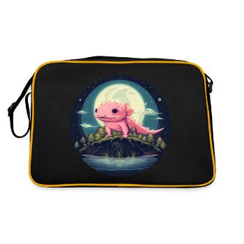 Axolotl au lac Mondsee au Mexique - Sac Retro - noir/or - Dos