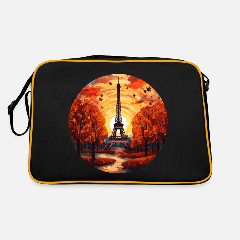 Tour Eiffel d’automne : Paris en feuillage d’automne Sac Retro