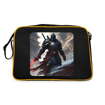 Dark Fantasy Warrior with Heavy - Retro Bag - black/gold - Back