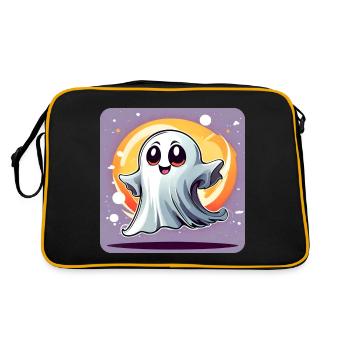 Cute little bogeyman - Retro Bag - black/gold - Back