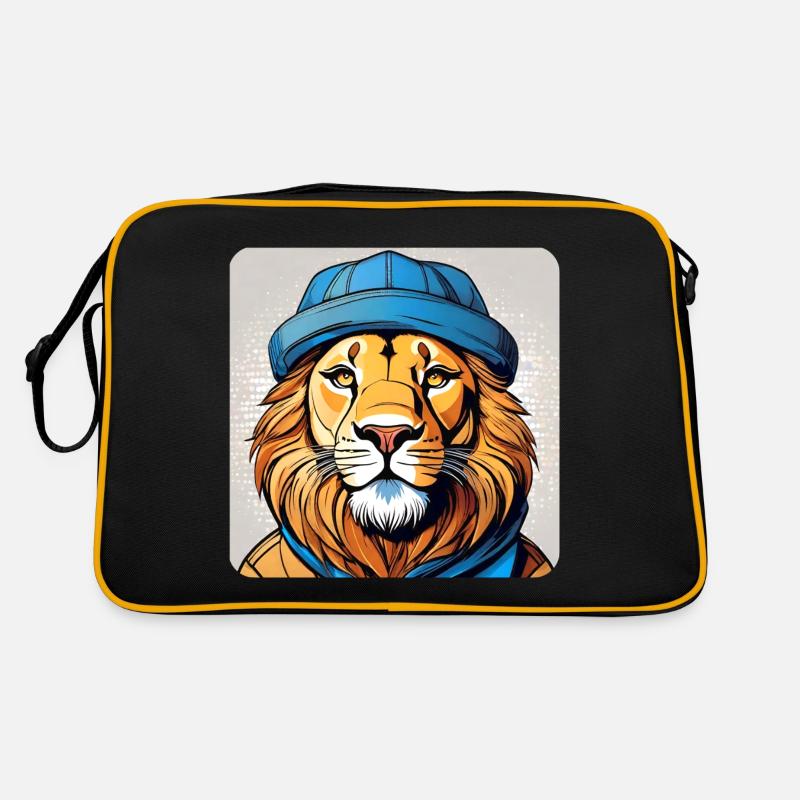 Lion cool avec chapeau Sac Retro