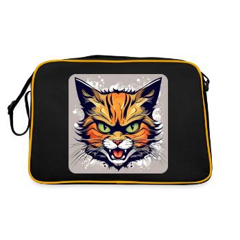 Wild Cat - Retro Bag - black/gold - Back