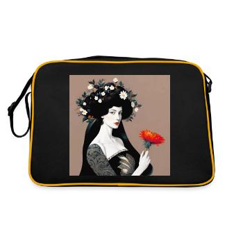 Elysia, peinture numérique - Sac Retro - noir/or - Dos