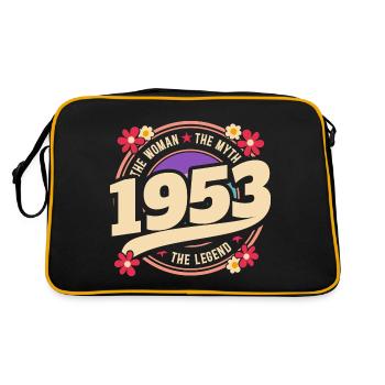 Femme 1953 La Légende 70 Ans Anniversaire - Sac Retro - noir/or - Dos