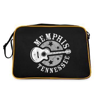 Memphis, Tennessee, Guitar - Retro Bag - black/gold - Back
