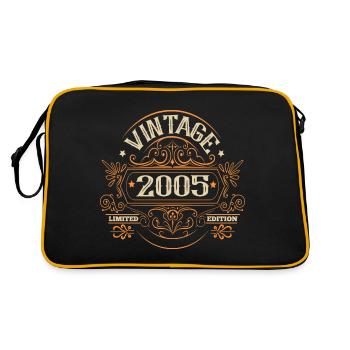 Millésime 2005 Anniversaire Dictons - Sac Retro - noir/or - Dos