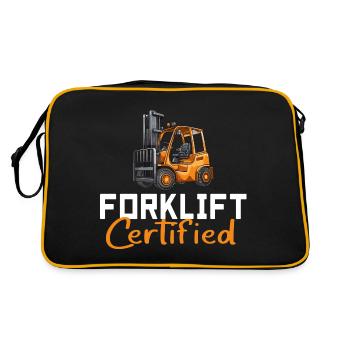 Forklift Certified - Retro Bag - black/gold - Back