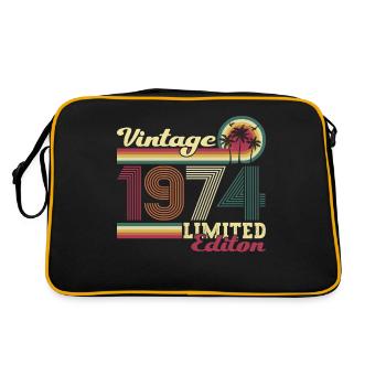 Original vintage 1974 48th birthday gift - Retro Bag - black/gold - Back