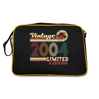 Cadeau original vintage 2004 18ème anniversaire - Sac Retro - noir/or - Dos
