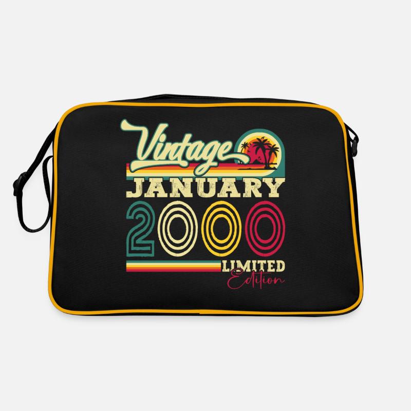 Année 2000 23e anniversaire janvier cadeau homme Sac Retro