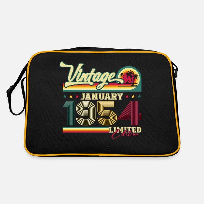 70th Birthday January Vintage 1954 Original Retro Bag