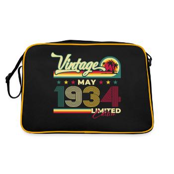 Millésime 1934 Millésime 1934 Anniversaire 1934 - Sac Retro - noir/or - Dos