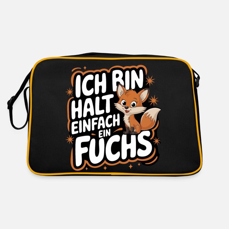 Fox, Foxes, Wild Animal, Forest Animal, Red Fox Retro Bag