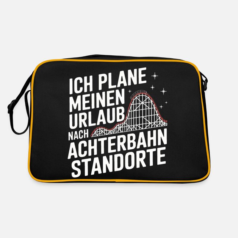 Achterbahn Freizeitpark Roller Coaster Retro Tasche