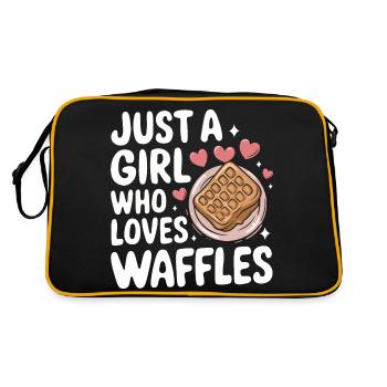 Waffles Breakfast Sweets - Retro Bag - black/gold - Back