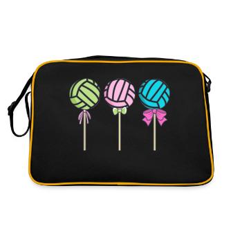 Candy Volley - Sac Retro - noir/or - Dos