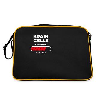 Brain Cells Loading - Retro Bag - black/gold - Back